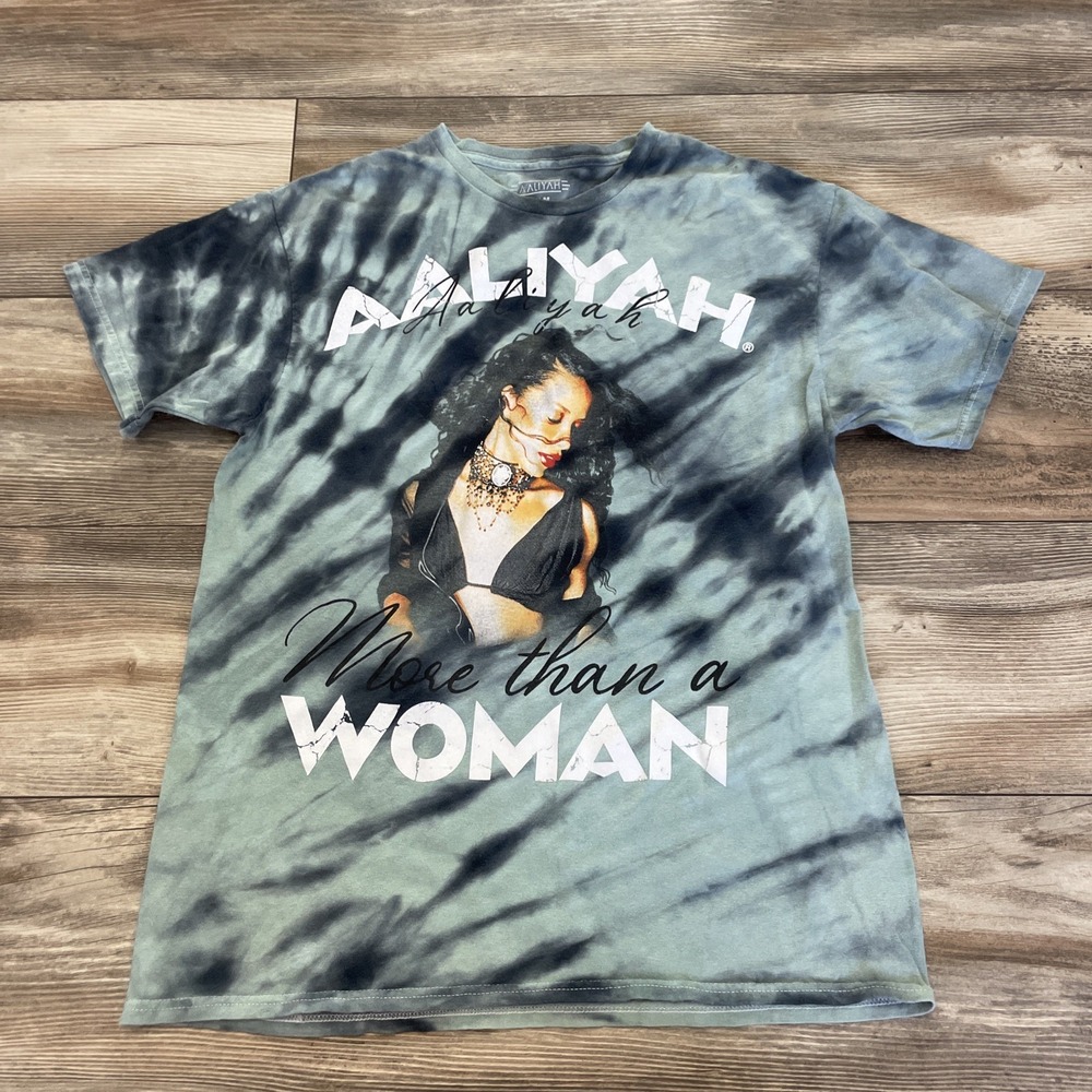 Aaliyah‎ Tie Dye R&B Photos 90s Vintage Retro T-Shirt Size Medium